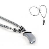 Hematite Claw Pendant Beads Stone Chain Choker Fashion Women Necklace